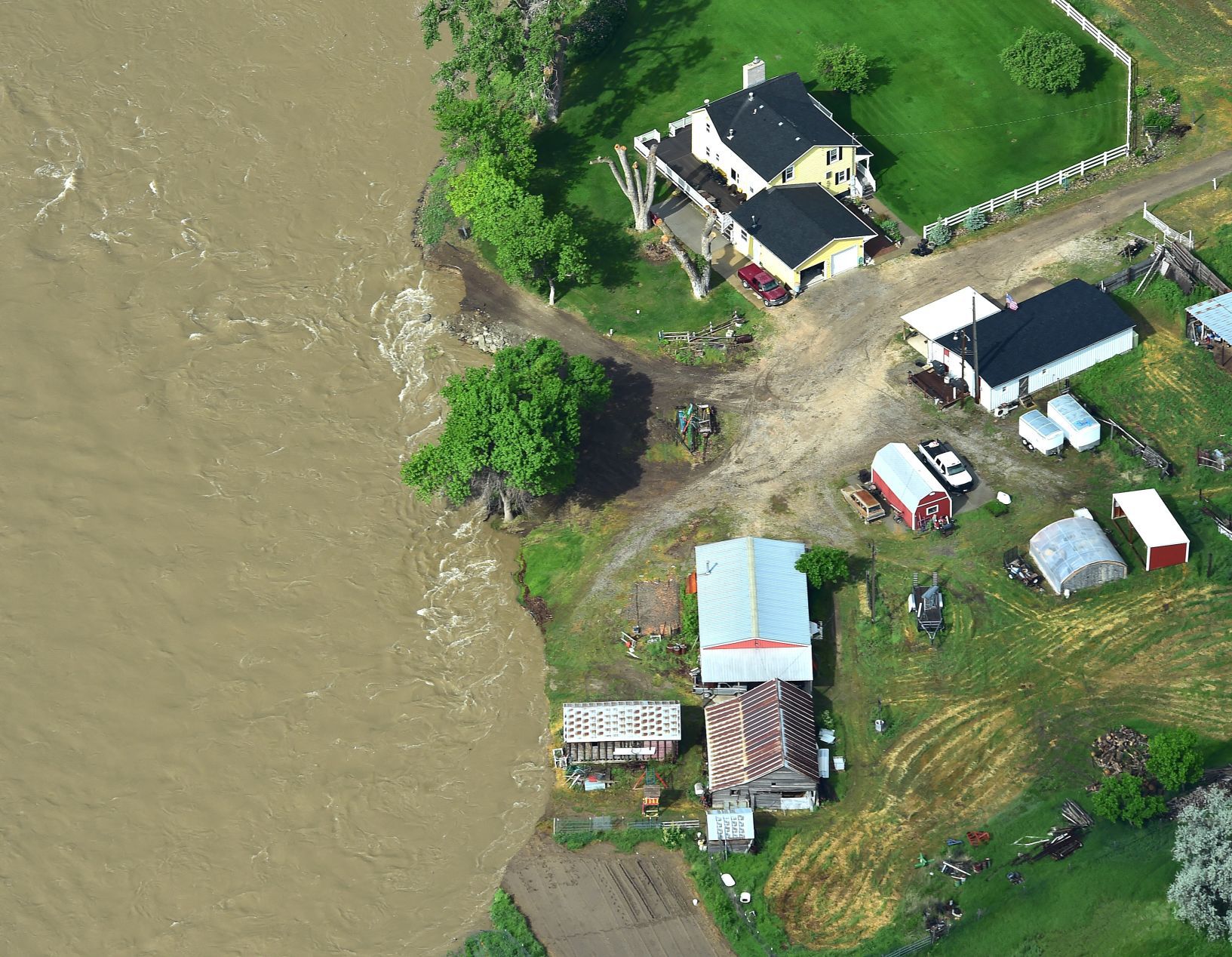 Flooding Clarks Fork house